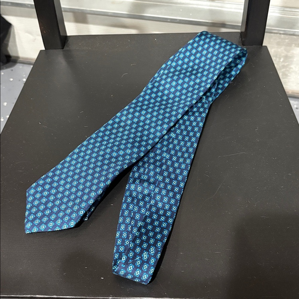 Bonobos Blue Patterned Men's Tie - Picture 3 of 8